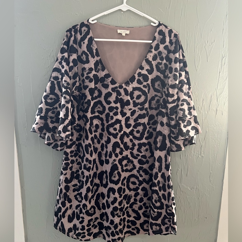 Cheetah, print, short, dress, size large